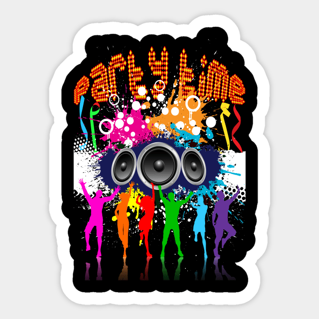 It's Party Time! Sticker by black8elise